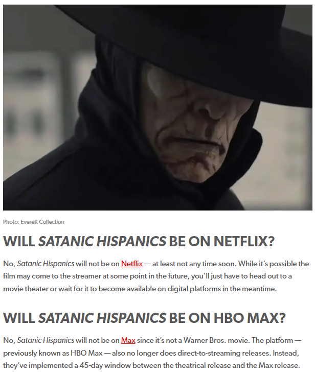 Is ‘Satanic Hispanics’ Streaming on Netflix or HBO Max?
